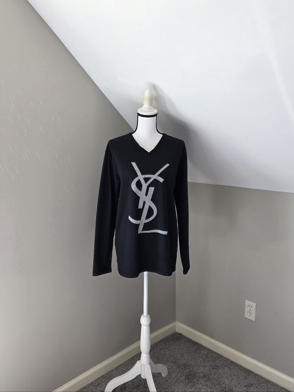 Yves Saint Laurent Vintage Womens Long Sleeve Shirt